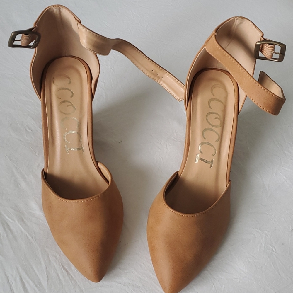 Tan Wedge Heels